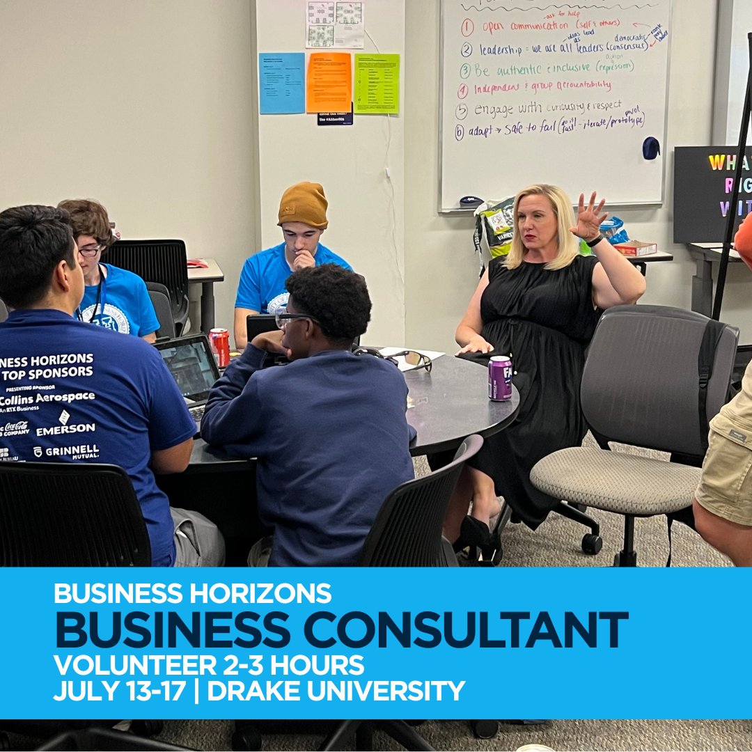 Calling all business consultants and entrepreneurs! Your experience helps Business Horizons teams learn, grow, and thrive. If you’re open to volunteering a few hours to coach the next generation of innovators, we’d love to hear from you! loom.ly/bXdHyUA
