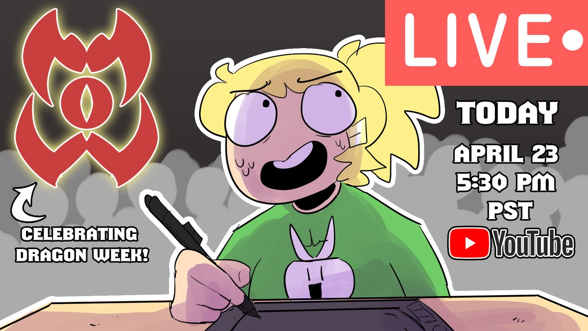 DingoDoodles's tweet photo. Gonna be doing a live stream to celebrate #dragonweek created by @itsginnydi and @antodemico
Tonight @ 5:30pm PST on youtube :3
#livestream #dragonweek #monsterweek #dungeonsanddragons #DnD https://t.co/iF3c3M2Pwi