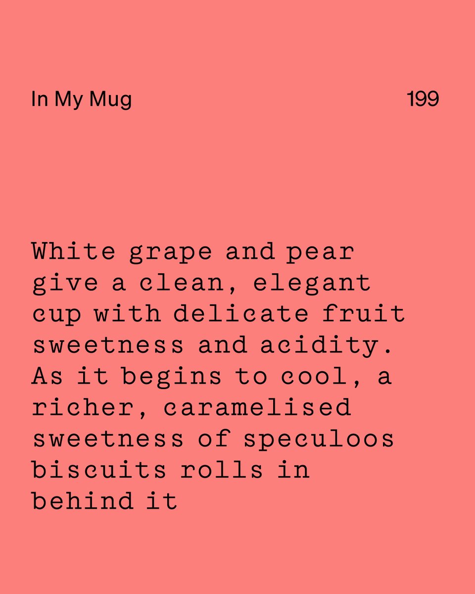 This week’s In My Mug: Bolivia 🇧🇴
White grape, pear &amp; speculoos biscuit sweetness 🍐🍪
Grown in Uchumachi by Sol De La Mañana producers with up to 8 harvest passes + anaerobic fermentation = next-level flavour.
Sign up today ☕