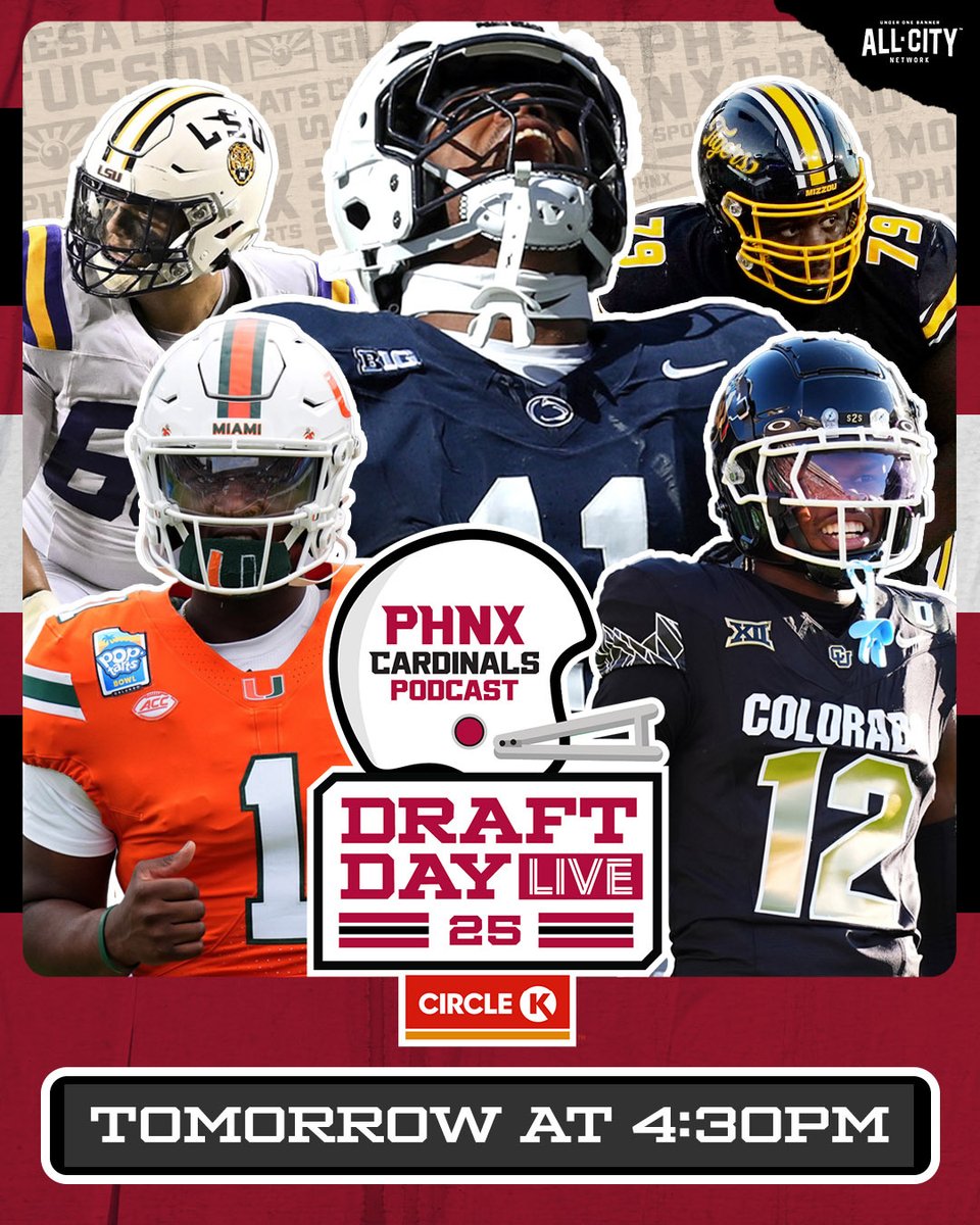 NFL DRAFT PARTY 🥳 

<a href="/BoBrack/">Bo Brack</a> &amp; <a href="/JohnnyVenerable/">Johnny Venerable</a> will be LIVE from <a href="/PlayAtGila/">Gila River Resorts & Casinos</a> - Wild Horse Pass tomorrow @ 4:30PM!

JOIN US: gophnx.com/event/phnx-car…