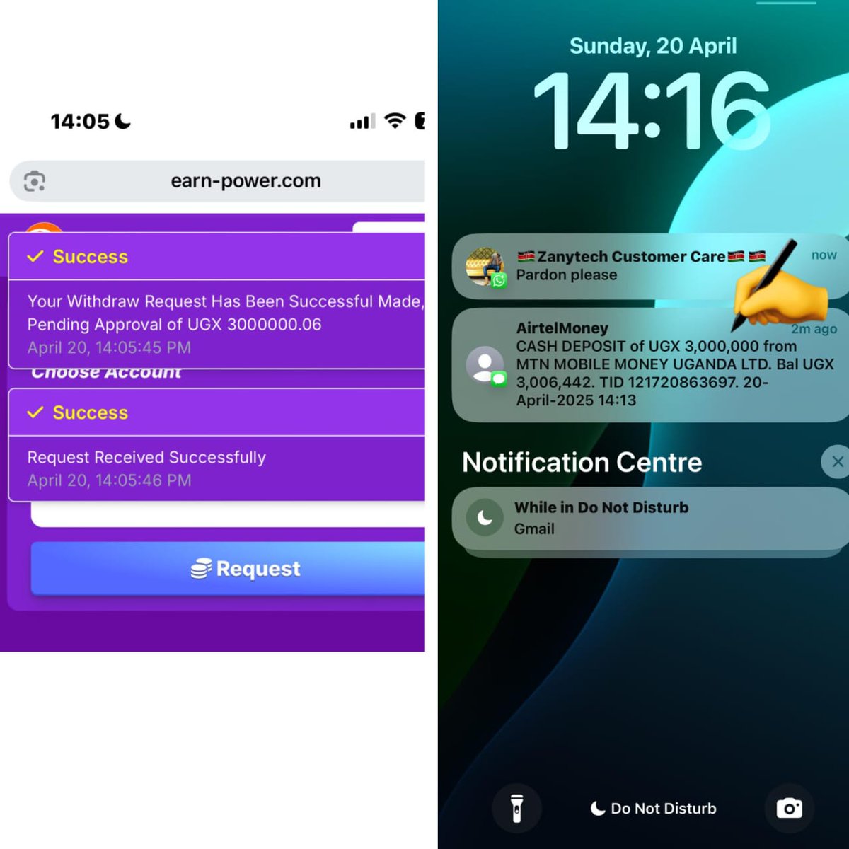 BryanGates9_'s tweet photo. Thats what i was able to withdraw on Sunday [Easter] and I swear my Easter celebrations went on as expected..
I also want you to start earning money like me, SAY NO TO POVERTY. You Don't need to work hard to get a million...

JUST WATCH VIDEOS
Watch Ads
Answer Trivia Qns. Etc https://t.co/vHwhydJjmO