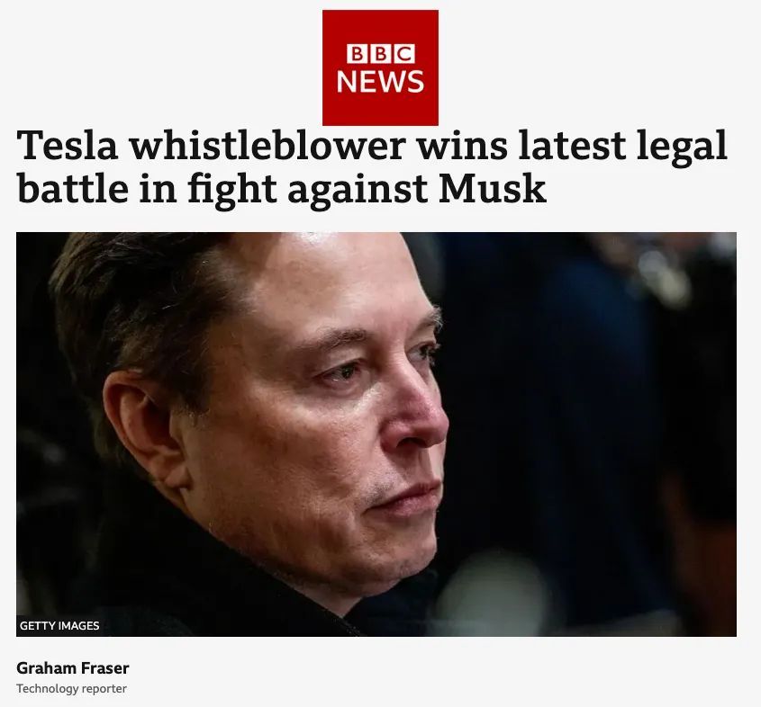 This is how Musk treats a whistleblower suffering with cancer who exposed Tesla malpractice over a decade ago… disgusting…

We are all behind you, Cristina - I hope you get justice…