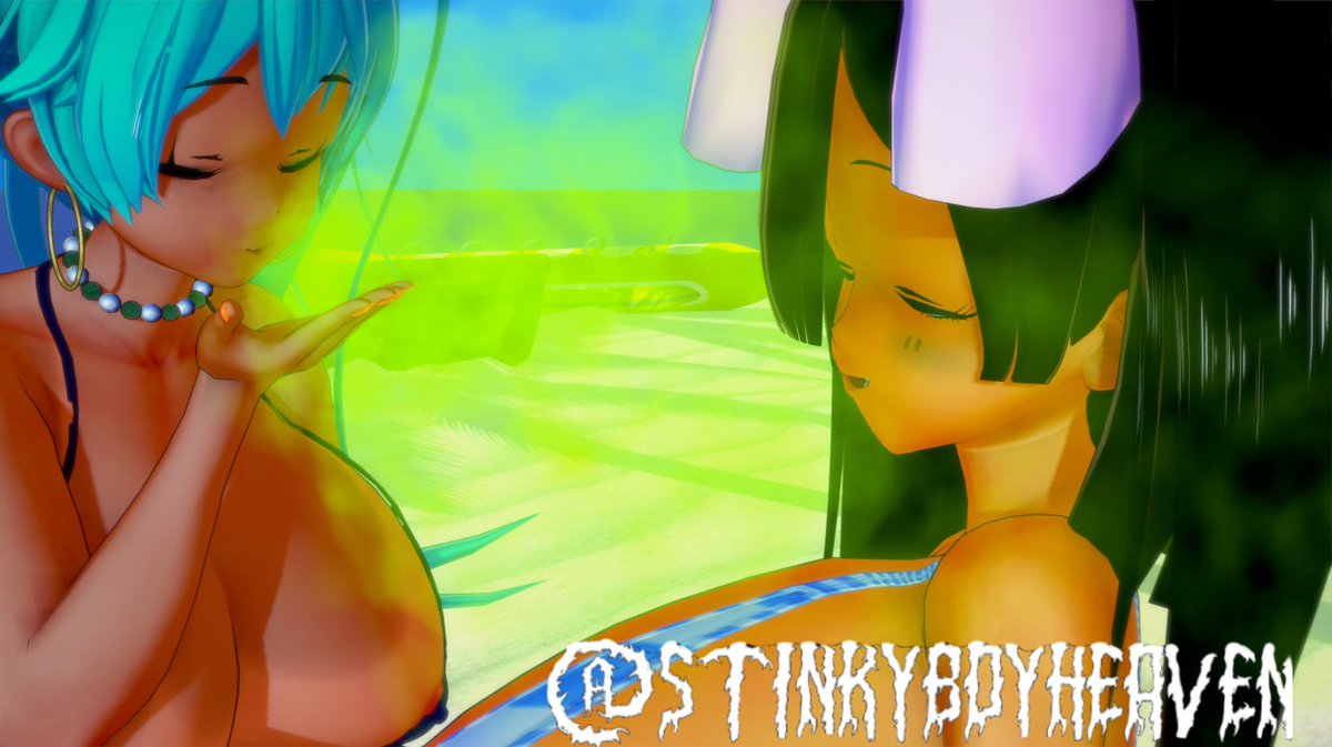 [Commission]Brazillian Miku and Heloise stinky breath competition ...
