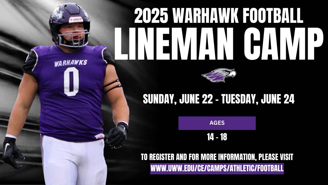 🚨Don't miss out on the opportunity to get better from our camps this summer‼️ Take your game to the next level‼️

🚨Register today: uww.edu/ce/camps/athle…