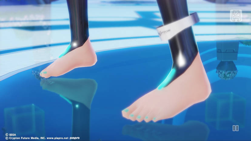 RyenPS94's tweet photo. Miku Append. #HatsuneMiku #MikuAppend #ProjectDivaX #PS5 #Classic #Module #Barefoot #Animefeet #feet #Photomode https://t.co/l8v5er35qW
