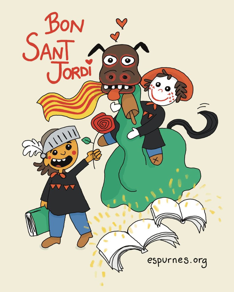 🫶🏼 Que sigui avui aquest dia tant preciós que acostuma a ser cada 
#SantJordi, un dia gràfic de l’essència del que som: #cultura #llengua #PPCC 

🌹📚Bon Sant Jordi!