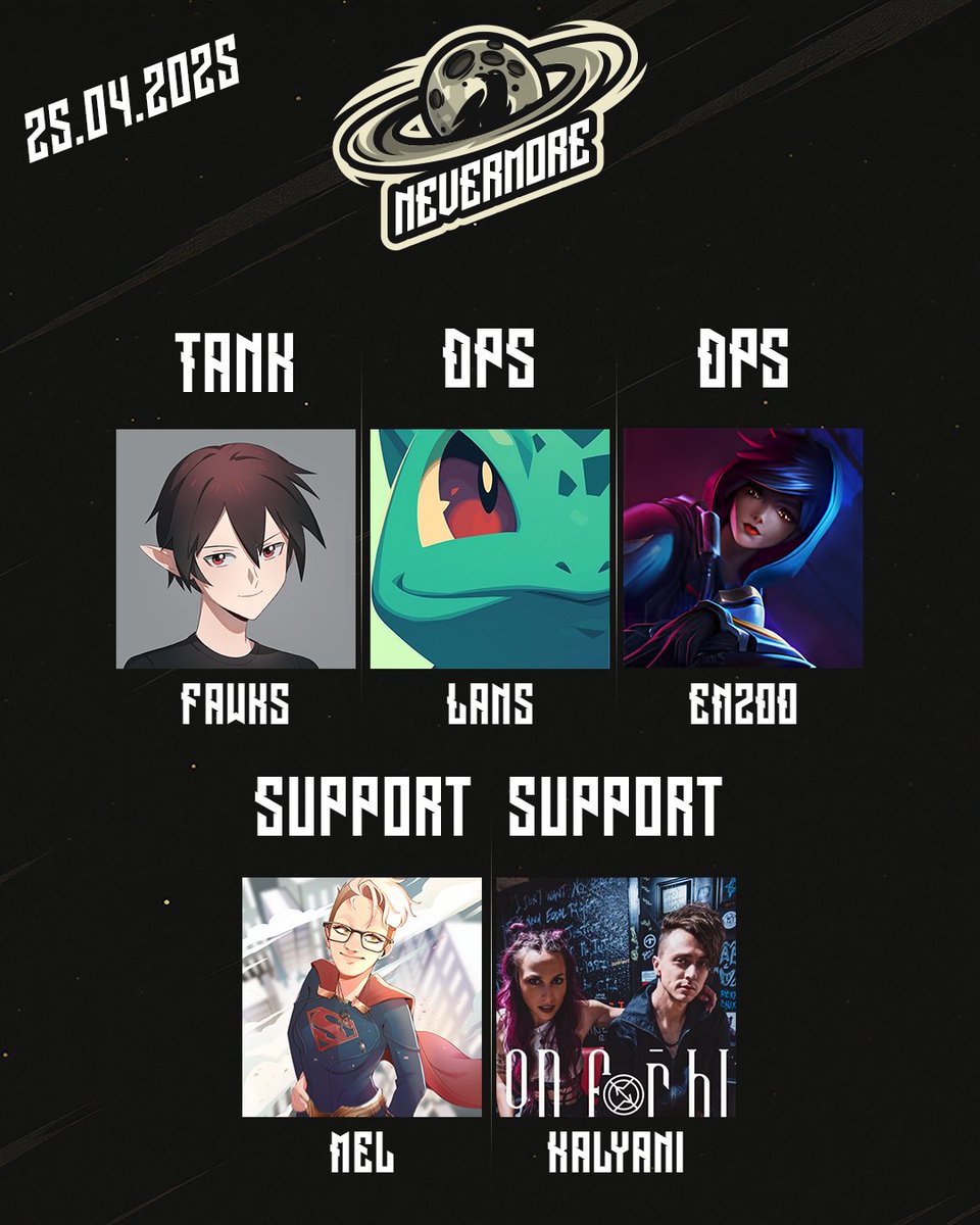 NVM_Esport's tweet photo. ⚔️ Alerte scrims,  soirées de test pour les Nevermore!

📆 25/04 – vs Embercats (Phoenix Rising)  
🔥 Tryout DPS : Enzoo | Fawks reprend le Tank

Plus d'info sur le discord! https://t.co/I9FDhiKlRD