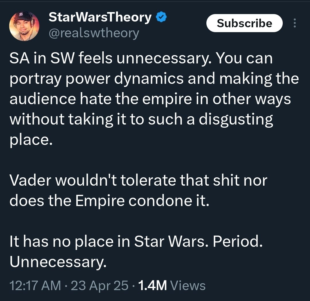 The problem with making a Star Wars show for adults is that Star Wars fans are gonna watch it