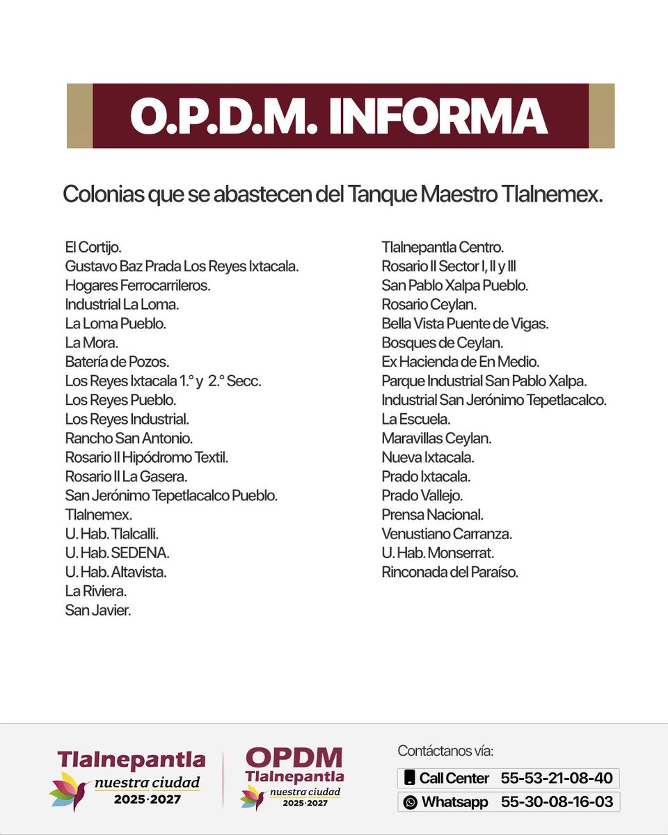 OPDM Tlalnepantla tweet media