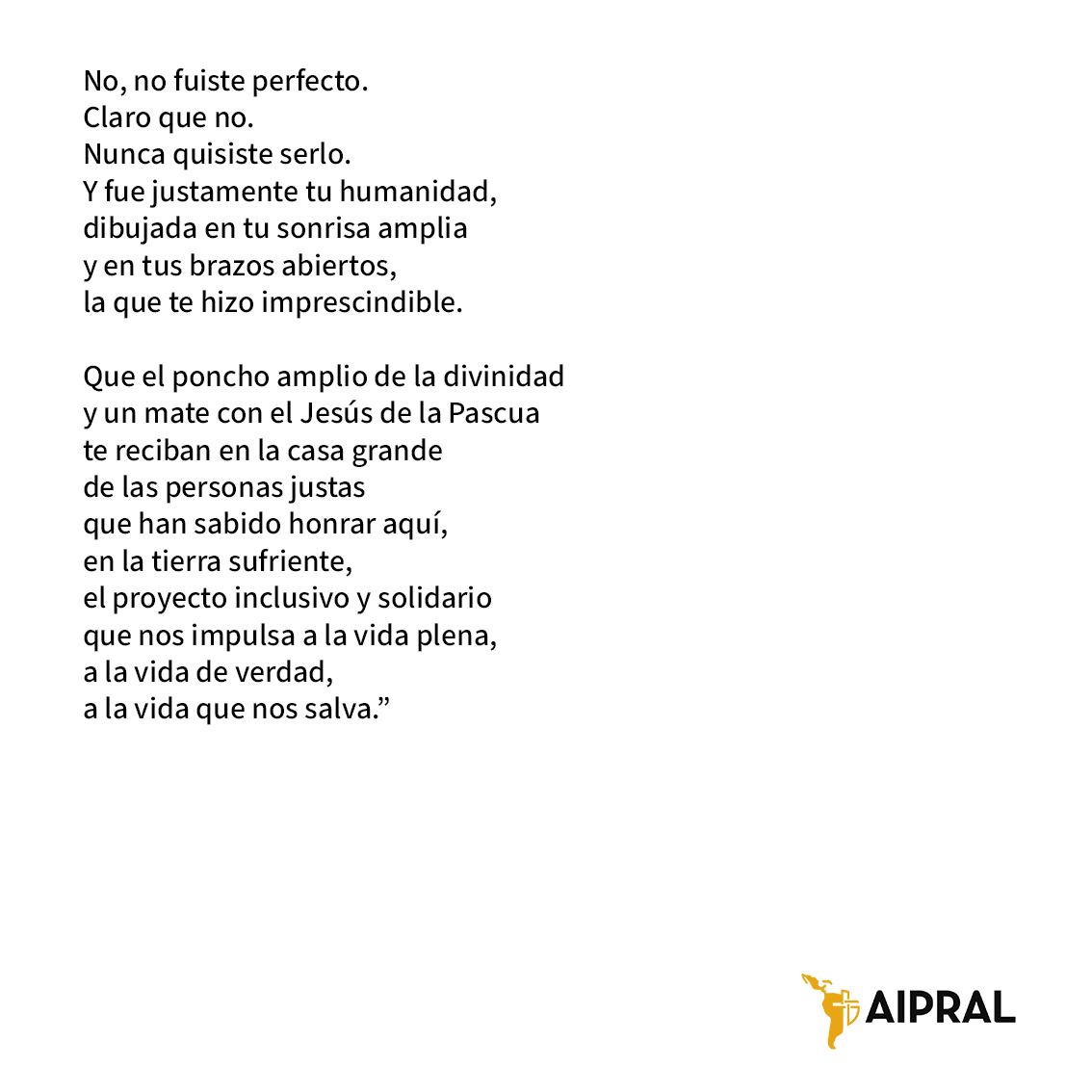 Ante el fallecimiento del Papa Francisco, compartimos el texto de nuestro hermano Gerardo Oberman de la IRA (Iglesias Reformadas en Argentina).
Desde AIPRAL y Familia Reformada de nuestra Abya Yala, expresamos nuestra solidaridad con los hermanos y hermanas católicos.