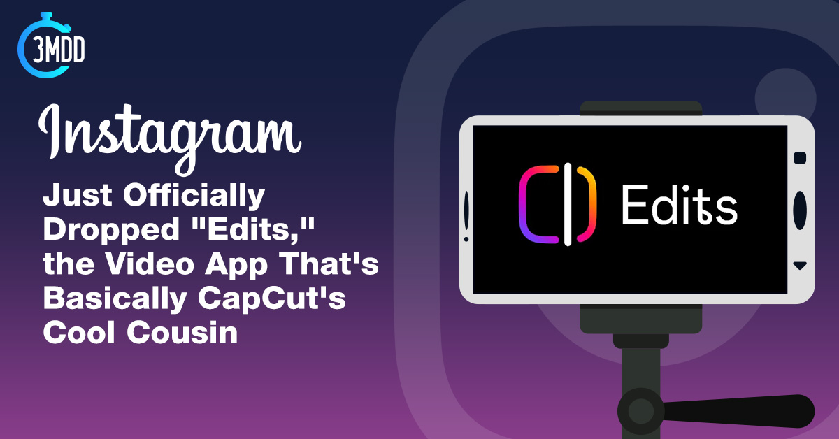 3mindigital's tweet photo. After months of teasing, Instagram has finally hit the launch button on its brand-new video editing app 🎬. It rolled out this week and is available to all users through their existing Instagram logins.

Read all the details here! 👉

https://t.co/Vr63ICOYJ8 https://t.co/qaqX1TW0gS
