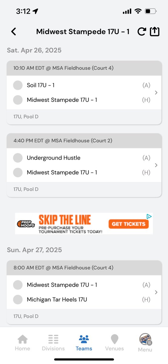 Rumble in the Rapids! I’m there! Check us out we’ve got a good squad