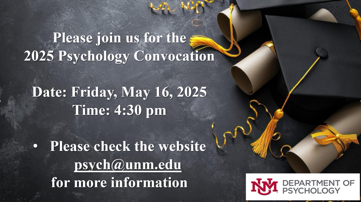 It looks like it is that time again to congratulate the 2025 Psychology Graduates!!! Way to go Lobos