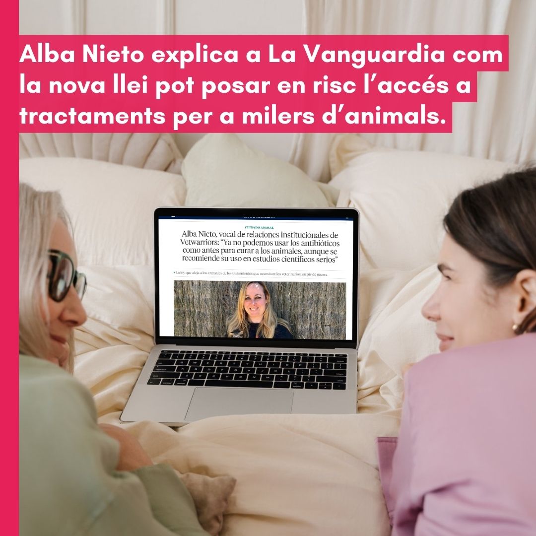 COVBcn's tweet photo. El suport dels tutors és clau, ajudem-los a entendre per què lluitem.​
Llegeix i comparteix l'entrevista a Alba Nieto (#Vetwarriors) a #LaVanguardia sobre com el #RD6662023 posa en risc l'accés a tractaments per a milers d'animals.​
https://t.co/3Wmuj2iP04 https://t.co/1eUwLj6Uii