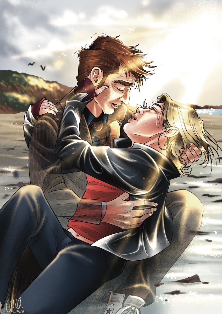 starrydcmon's tweet photo. "And I suppose... if it's my last chance to say it... Rose Tyler..." 💔 —
The S2 ending was killing me, so here I am compensating the pain with some more pain 🤠 Really hope you're enjoying this artwork since I fought the TEARS while drawing it ☠️🤞🏻
#doctorwho #tenrose #10rose https://t.co/RzQebTBs6j