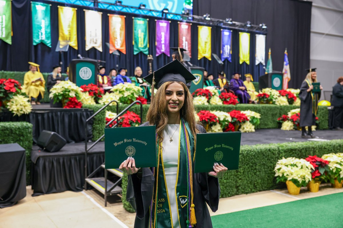 The countdown to Spring Commencement begins now 🔰 Alumni, share your favorite graduate memory and year with us!

Watching a Warrior walk across the stage? Find the final details and reminders here: 
go.wayne.edu/commencement-tw