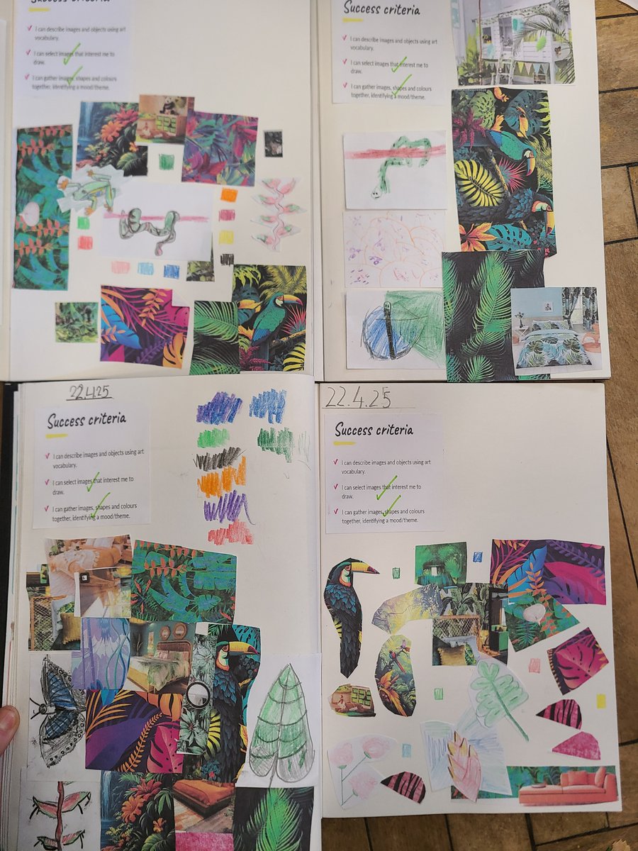 In Year 4, we have loved starting our new Art unit by making rainforest-inspired mood boards #Scarcroftart
1m