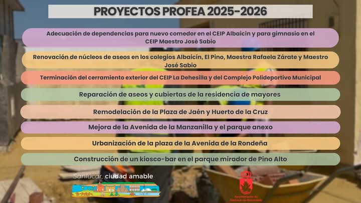 AytoSanlucar's tweet photo. #Sanlúcar #CiudadAmable #Inversiones #Profea       

https://t.co/ZelHfES0TD https://t.co/SoXMYiKvxu