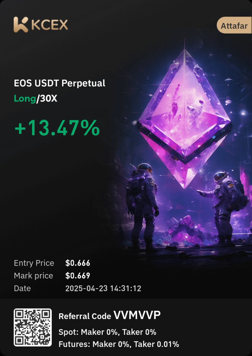 HAttafar's tweet photo. Join me on KCEX @KCEX_Official to enjoy the lowest fees in the market, free withdrawals, and up to 1000 USDT in futures bonuses! Use my invitation code VVMVVP and click here to sign up now: https://t.co/fWSP4Pax9I https://t.co/RYtiH8b2Bn