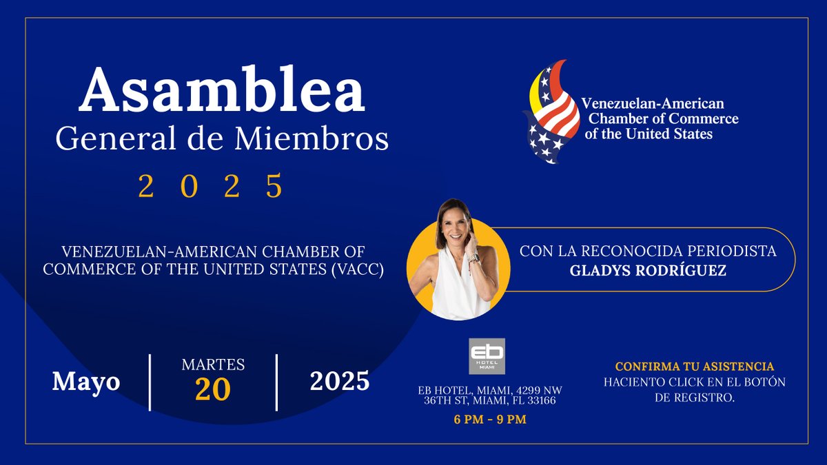 Este encuentro será una oportunidad única para reconectar, estrechar lazos, conocer de primera mano los logros alcanzados y presentar oficialmente a los nuevos Directores.

Dirigida para miembros activo y para futuros miembros.
¡Registro gratuito! 👍 ticketplate.com/checkout/asamb…