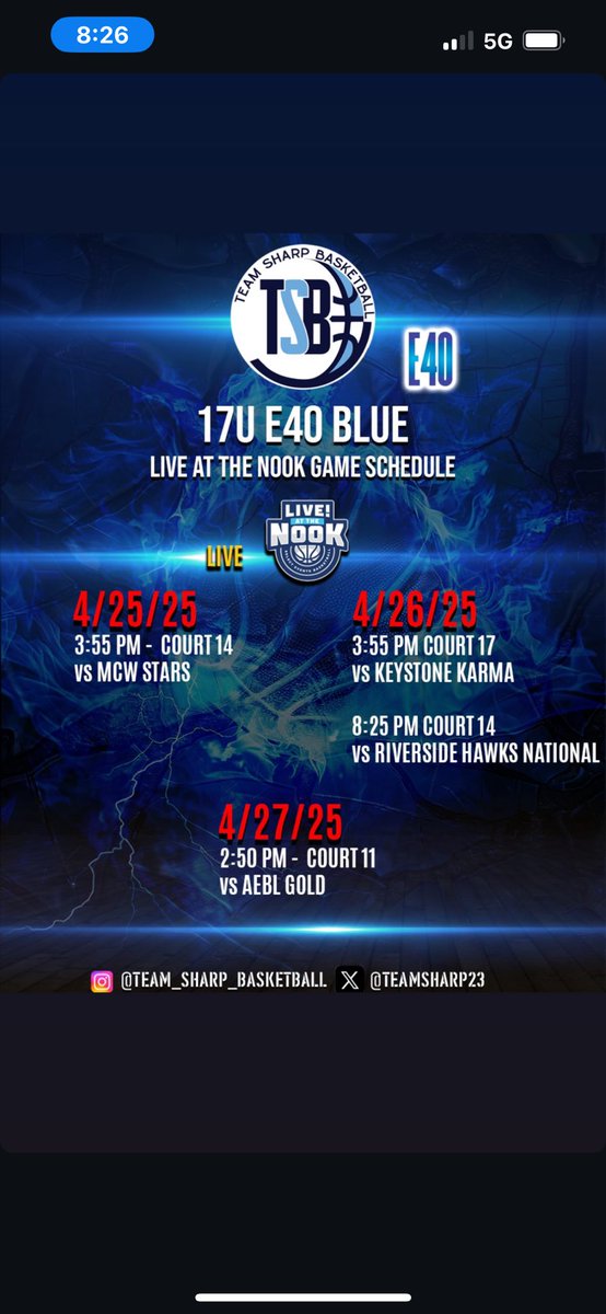 Ready to compete with my team <a href="/TeamSharp23/">Coach Sharp</a> this weekend at Spooky Nook!!