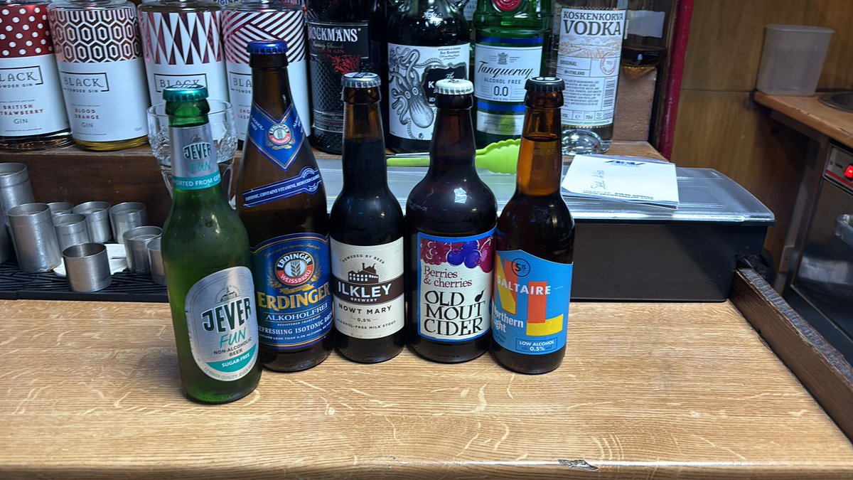 Here at the boathouse we have a great selection of non alcoholic beverages plus we also have a non alcoholic gin for those who don't fancy any of these