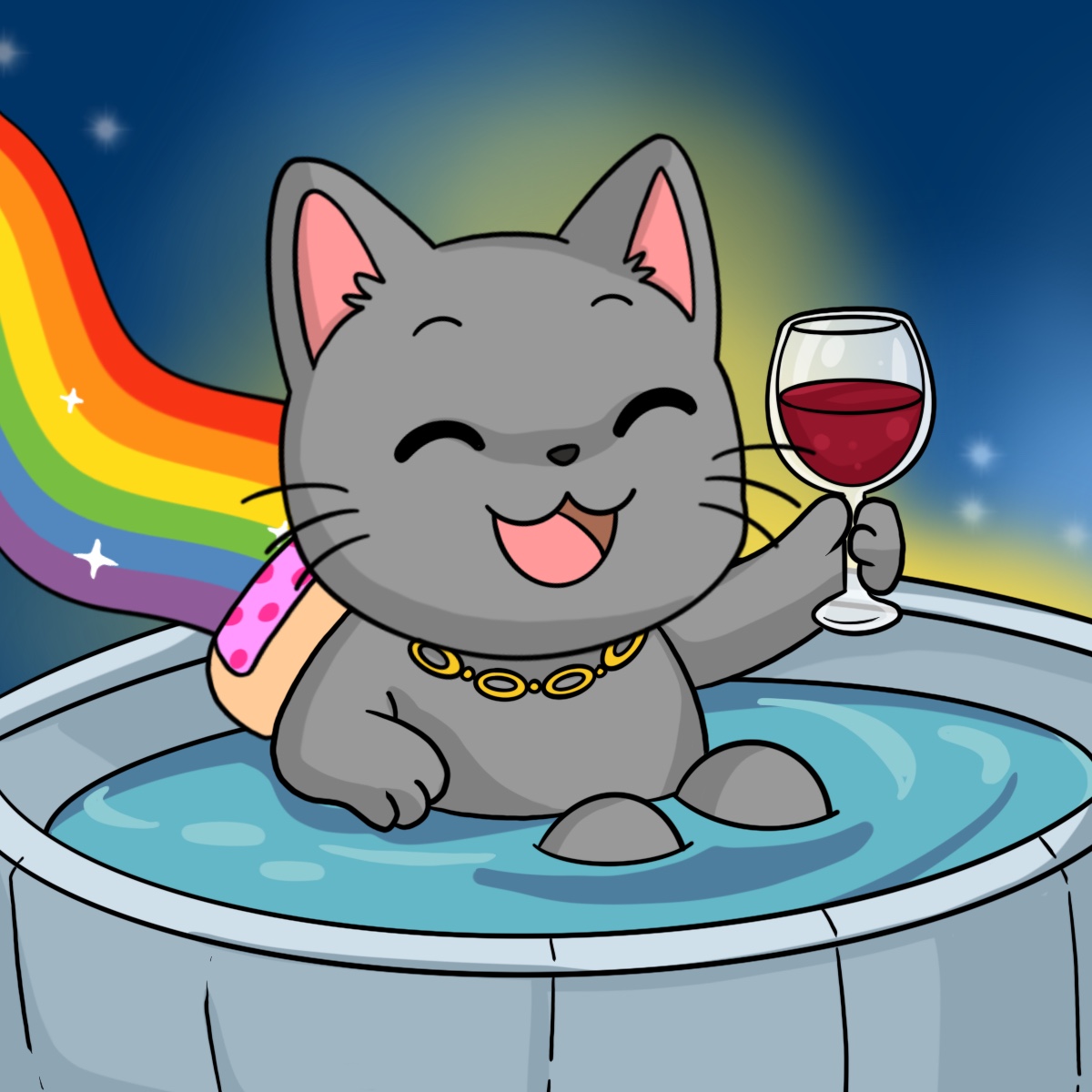 Nyancoinsolana's tweet photo. Cheers to everyone who has joined the journey of $NYAN

History will be made once again for the pop-tart cat 🌈🐱 https://t.co/KD6hdetqUC