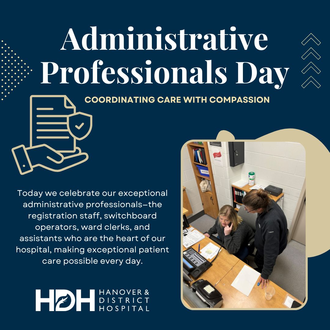 Celebrating our amazing Administrative Professionals today! From registration and switchboard to ward clerks and assistants—you're the foundation that makes exceptional patient care possible. We couldn't do it without you! #AdminProfessionalsDay #ThankYouAdmins