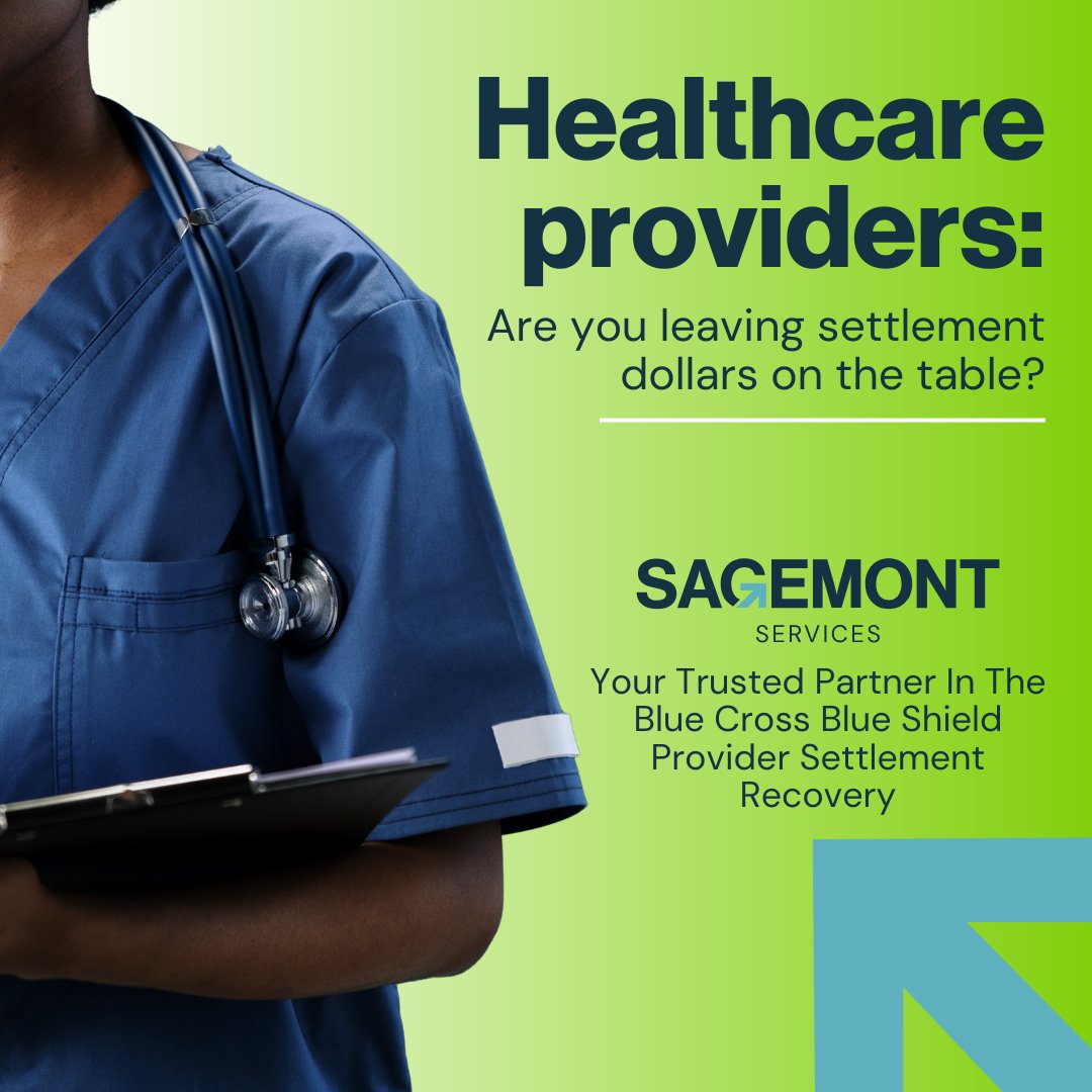 sagemontadvisor's tweet photo. Healthcare providers: Are you leaving settlement dollars on the table? 💰#SagemontServices is your trusted partner in navigating the Blue Cross Blue Shield Antitrust Litigation. Learn more: https://t.co/7nZFPaDxxq

#Settlement #Healthcare #BlueCrossBlueShield #Recovery https://t.co/NfJ6tWWxYb