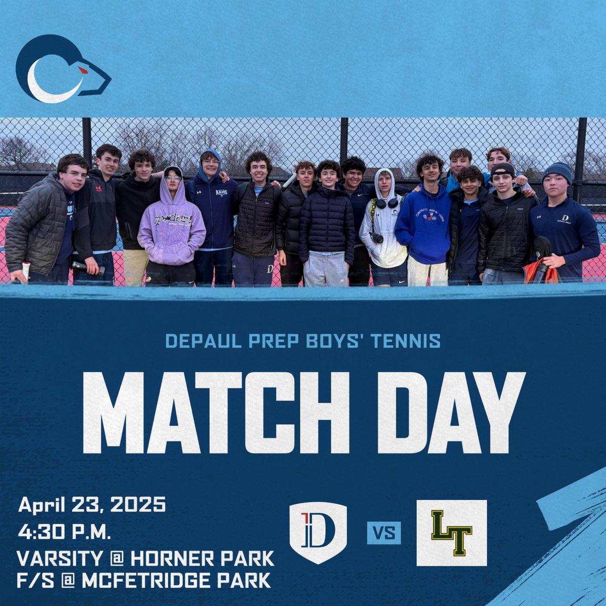 Neighborhood matchup today 🙌 The Rams take on Lane Tech @ 4:30