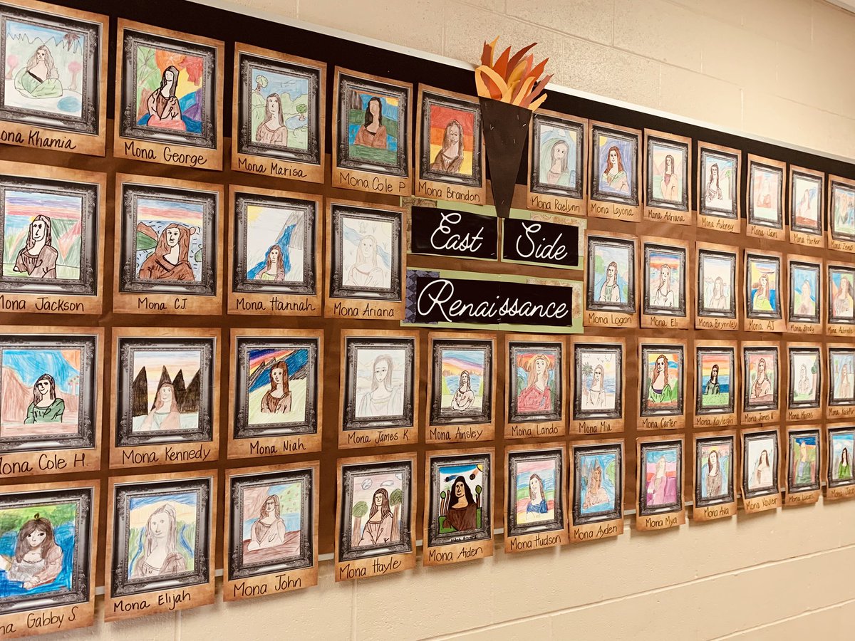 To introduce our Renaissance Unit, the students took a Google Earth Tour of Europe to visit locations important to the movement. Obviously we had to learn how to draw Mona Lisa 🖼️ 😏