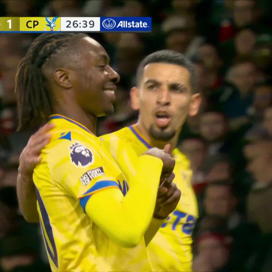 Perfect execution from Crystal Palace sets up Eberechi Eze’s brilliant equalizer! 😤📺 USA Network