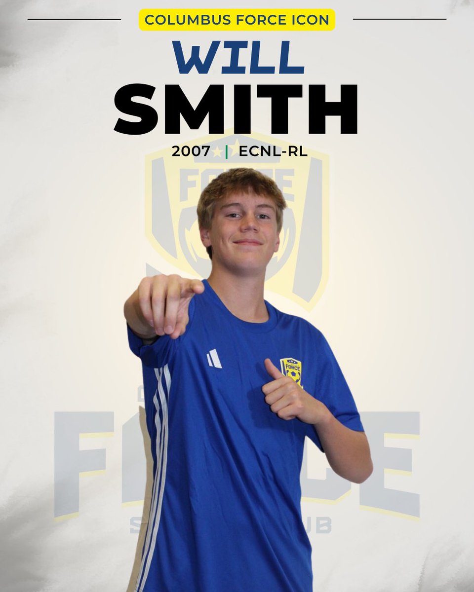 ColumbusForceSC's tweet photo. Meet Columbus Force SC Icon Player, Will Smith (2007)!

Get to know Will and what makes him a Columbus Force SC Icon!

#ForceIcon #ColumbusForceSC #ECNLRL #SoccerExcellence #PlayerSpotlight https://t.co/kTkpkoGnmN