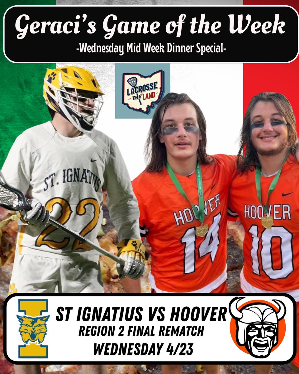 Lacrosse The Land Podcast (@laxtheland) on Twitter photo We’ve got an awesome one tonight - Region 2 Final Rematch between <a href="/SIHSLacrosse/">Saint Ignatius Lacrosse</a> & <a href="/hoovervikinglax/">HooverVikingLacrosse</a>
Perfect evening for some slices of ‘Za, life & lax
See you down in Hoover; if you can’t make it, I got you with the recaps
Listen here: open.spotify.com/episode/6bMAul…
#HTC
🍕🥍🤌 We’ve got an awesome one tonight - Region 2 Final Rematch between <a href="/SIHSLacrosse/">Saint Ignatius Lacrosse</a> & <a href="/hoovervikinglax/">HooverVikingLacrosse</a>
Perfect evening for some slices of ‘Za, life & lax
See you down in Hoover; if you can’t make it, I got you with the recaps
Listen here: open.spotify.com/episode/6bMAul…
#HTC
🍕🥍🤌