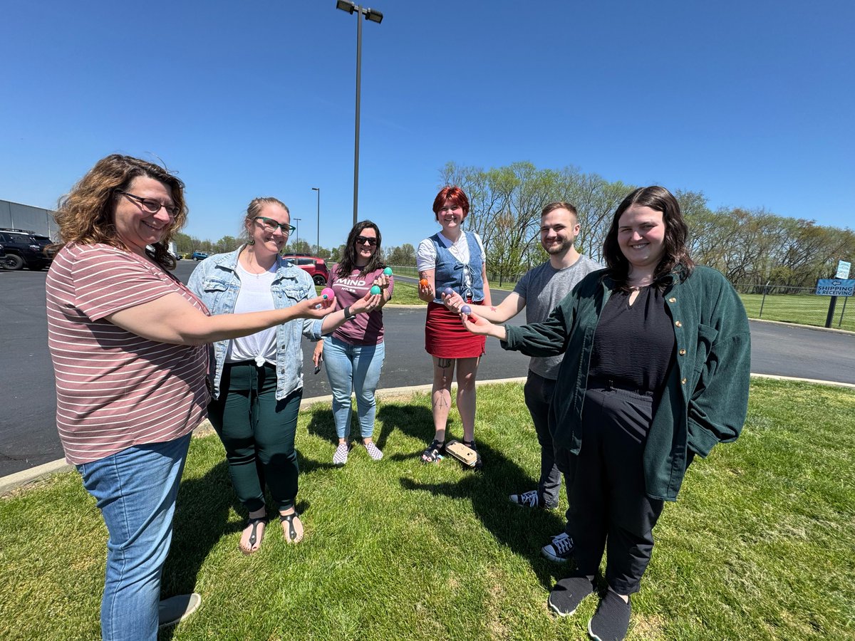 HCLinc's tweet photo. Who needs an afternoon coffee break when you’ve got cascarones? 🥚🎊

Our Marketing team pressed pause on the daily grind to crack open some confetti-filled eggs and share this playful Easter tradition. A little fun in the sun was the perfect spark for creativity! https://t.co/8VjLBjaeQR