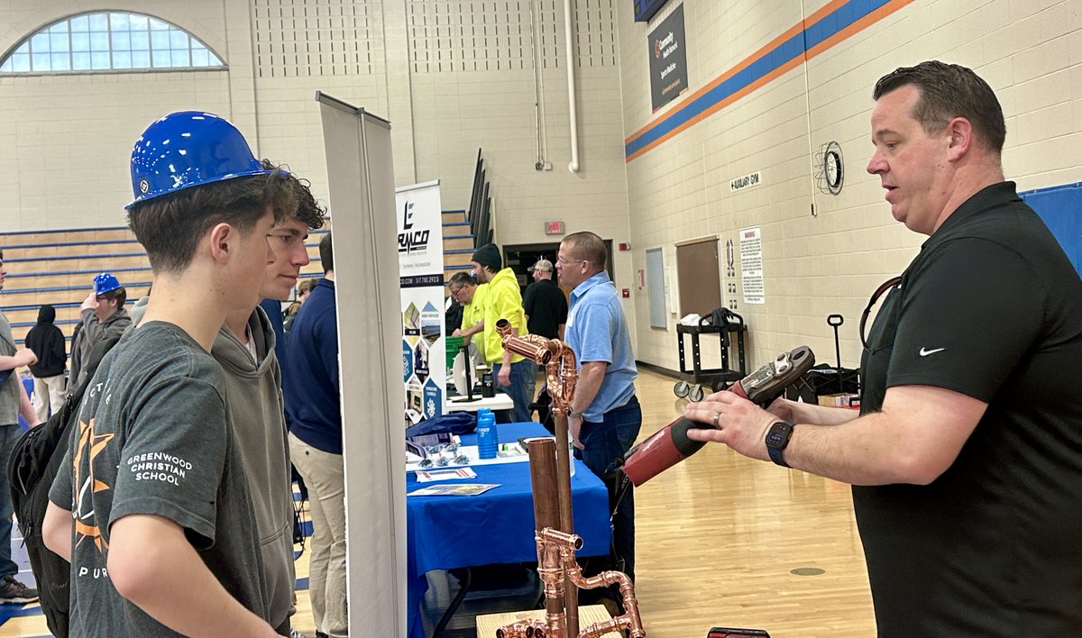 Big shoutout to all the partners who made this hands-on experience possible! 👷‍♂️👏 #SkilledTrades #FutureWorkforce #JohnsonCountyProud <a href="/AspireJohnsonCo/">Aspire Economic Development + Chamber Alliance</a> <a href="/YOUR_CPCSC/">Clark-Pleasant Community School Corp.</a>