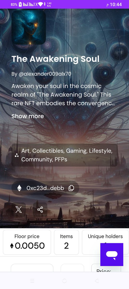 AlAlhusayn69656's tweet photo. Awaken Your Digital Soul
The Awakening Soul NFT
1 of 1 | Rare | Ethereum
Live on Mintable!…
https://t.co/bGIV1EOFYl
#NFTs #Ethereum #CryptoArt #DigitalAwakening #1of1NFT #NFTCollectors #MintableNFT #RareFind #AIArt https://t.co/aBBaKN7w3T