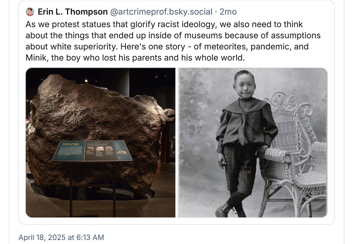 Angela Aleiss -Hollywood Then & Now (@reelnatives) on Twitter photo Erin L. Thompson is a panelist at "NYC's Connection to Polar History" at the South Street Seaport Museum on May 8. She'll talk about Minik, the boy from #Greenland who lost his parents and his whole world. How timely! <a href="/artcrimeprof/">Erin L. Thompson</a> <a href="/ParnunaEgede/">Parnuna Egede Dahl</a> <a href="/ICC_Canada/">ICC Canada</a> #Inuit Erin L. Thompson is a panelist at "NYC's Connection to Polar History" at the South Street Seaport Museum on May 8. She'll talk about Minik, the boy from #Greenland who lost his parents and his whole world. How timely! <a href="/artcrimeprof/">Erin L. Thompson</a> <a href="/ParnunaEgede/">Parnuna Egede Dahl</a> <a href="/ICC_Canada/">ICC Canada</a> #Inuit