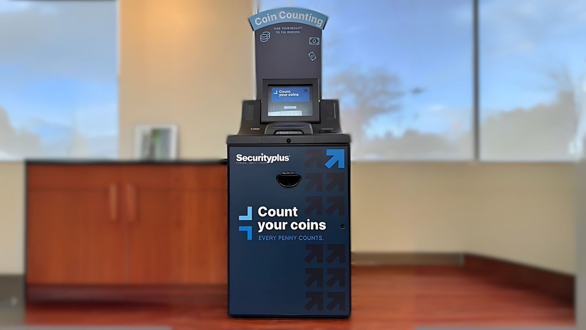 securityplusfcu's tweet image. Got coins? 🪙 New coin machines are installed &amp;amp; ready at ALL Securityplus branches! 🎉 Kudos to Jeff Gehris for leading &amp;amp; Daniel Passariello for the great branded designs! Visit any branch &amp;amp; try them out! #SecurityplusFCU #CoinMachine #Baltimore #CreditUnion