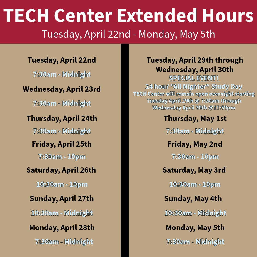 It’s that time of year! Come study with us for finals!!