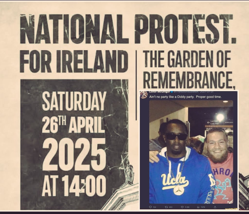 vmax_14's tweet photo. Fooligan King, The Con McGregor, gonna  #MakeIrelandSafeAgain by smothering it in Quirky cheap 
🇮🇪🇮🇪🇮🇪🇮🇪🇮🇪🇮🇪🇮🇪🇮🇪 
#FarRightPerverts unite 🤣🤣🤣
Dirty rape apologists' convention more like. Just saying. https://t.co/Z10bcCbdoa