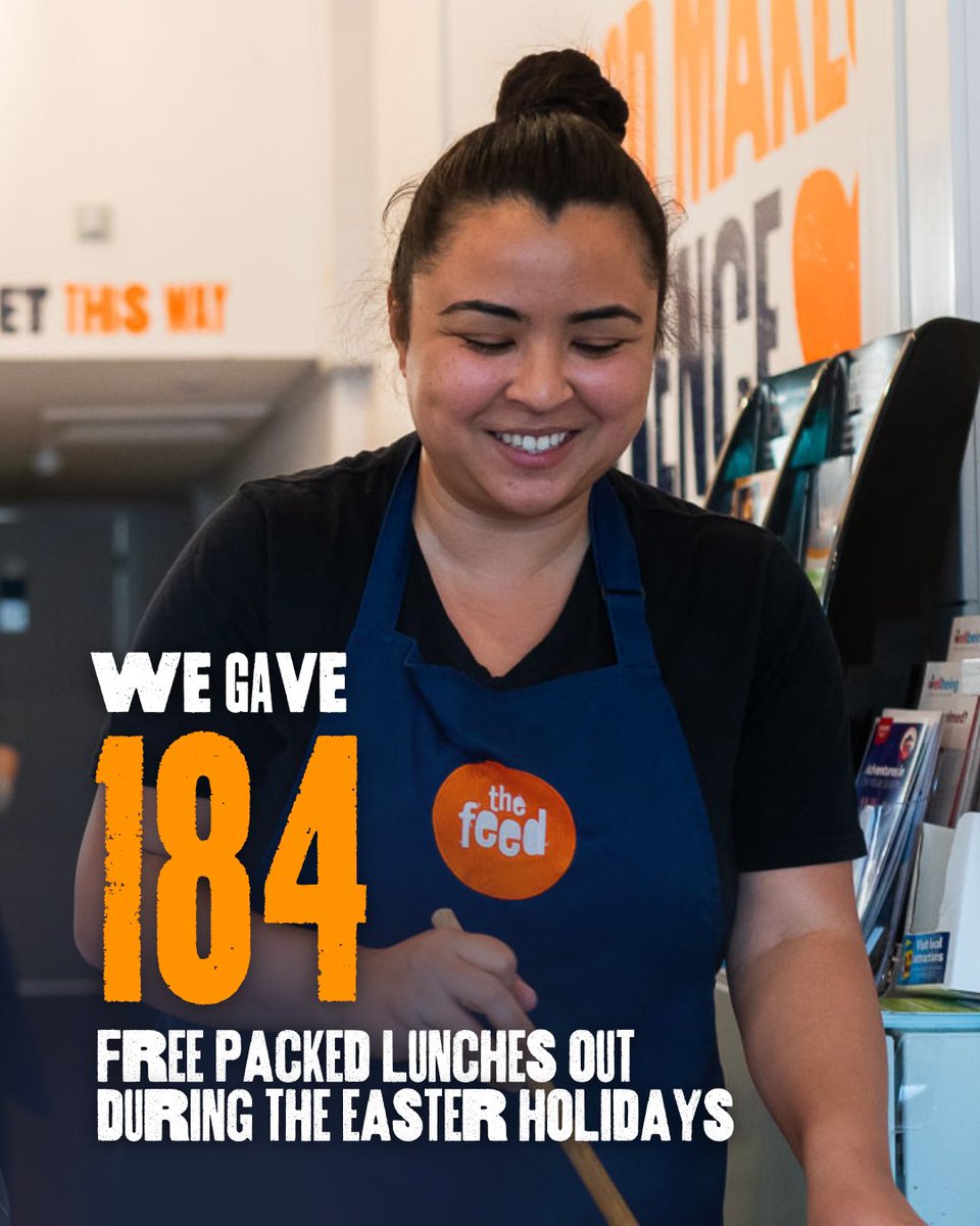 We’re proud to have given out 184 free packed lunches during the Easter holidays 🥪

We know how much weight this can lift off the shoulders of families struggling with the cost of living, and it is thanks to your kind support that we can offer this.

#OurFoodMakesADifference 🧡