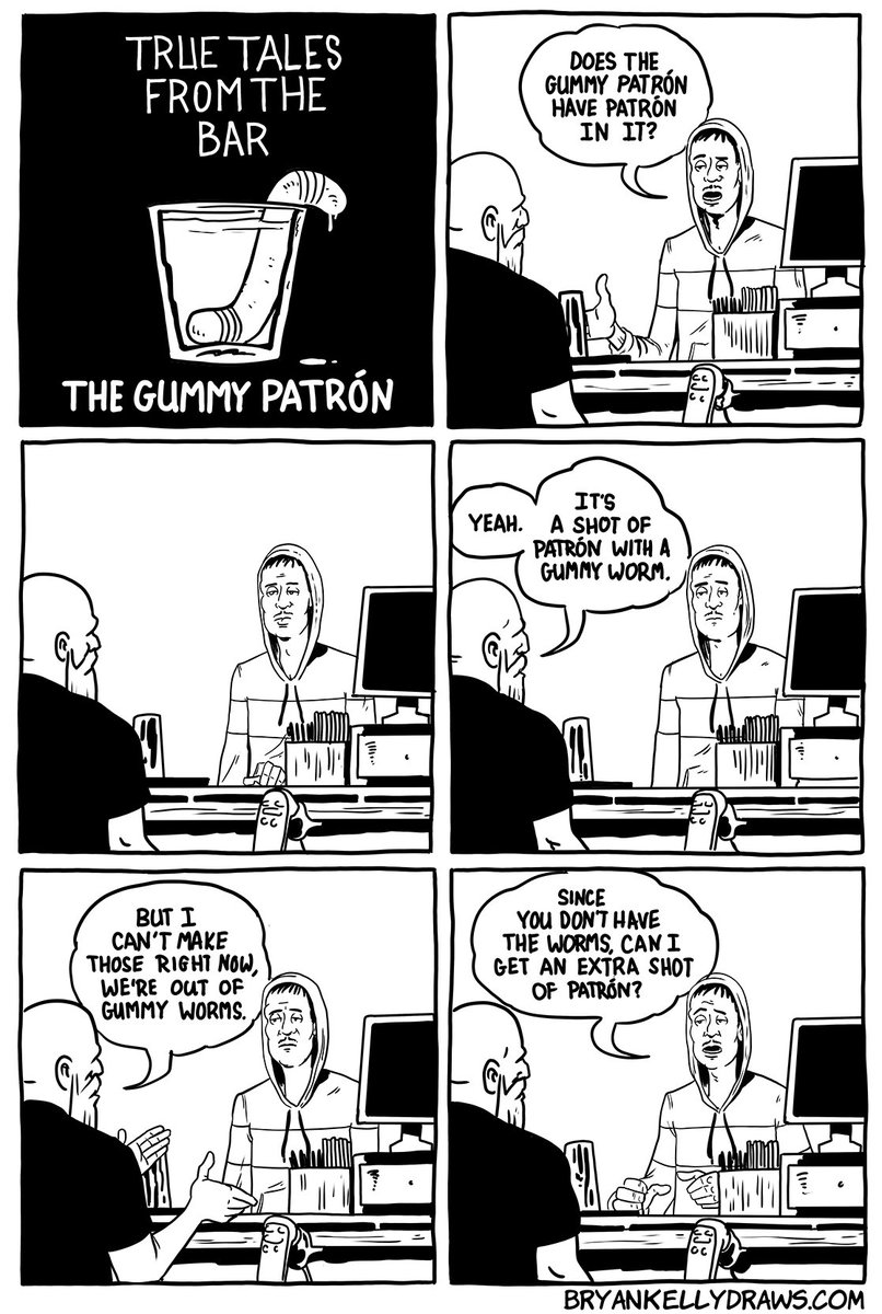 bryankellydraws's tweet photo. True Tales From The Bar #214

#truetalesfromthebar #barcomics #bartender #barstories #ttftb #BarLife https://t.co/ESST4fqU5h