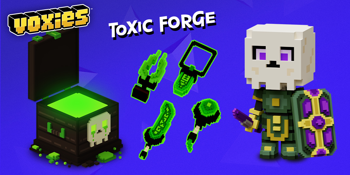 The Arcanist Approves New Toxic Gear in The Forge! ⚔️

Here's What's New

🪾 Toxic Thorn
 👊🏼 Fist of the Viper
 ☠️ Venomfang Cleaver

Check out the smelting formulas &amp; $VOXEL you'll need to craft each item!
voxies.io/news/news-deta…