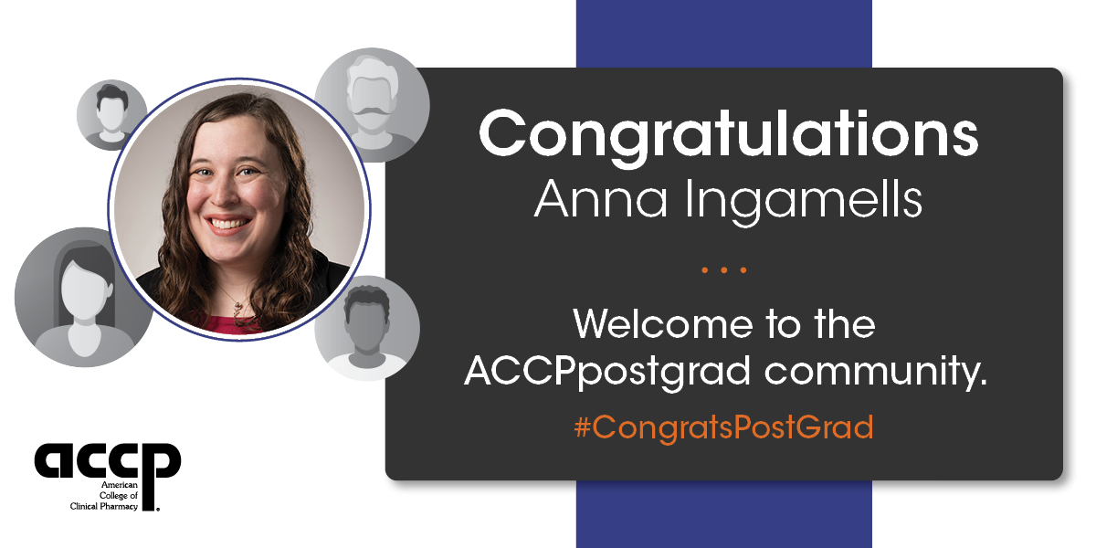 Congratulations Anna Ingamells! The ACCPpostgrads community looks forward to supporting your pursuit of PGY1 pharmacy residency training at University of Oklahoma Health Sciences Center. #CongratsPostGrad #RxMatch2025 @ourxpharmacy