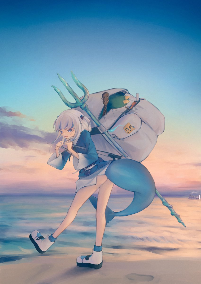 space_kami's tweet photo. Return to the SEA, a shark is all you’ll like be
 #gawrt https://t.co/2QUeF9CdU8