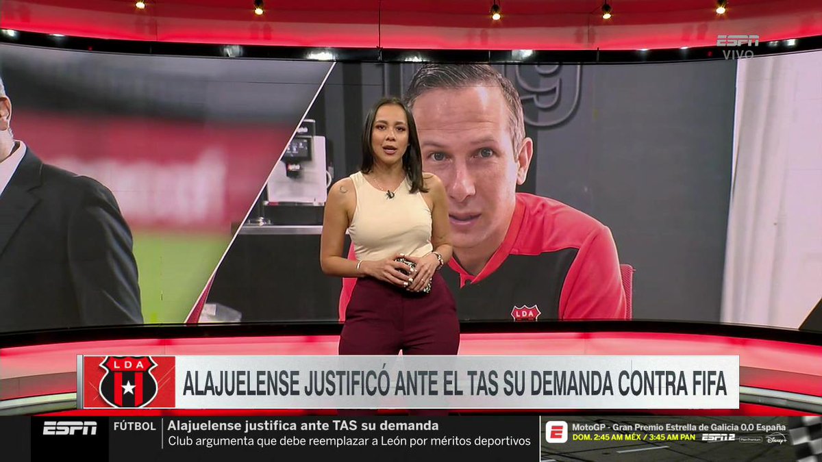 ESPN Centroamérica (@espn_cenam) on Twitter photo 🚨#AHORA EN #SC🚨
Te traemos todos los detalles sobre la audiencia de Alajuelense ante el TAS por un lugar en el Mundial de Clubes.
¡Únete con <a href="/Malepolanco03/">Male Polanco</a> en una nueva edición!
📺 No te pierdas #SportsCenter Centroamerica en #DisneyPlus 🚨#AHORA EN #SC🚨
Te traemos todos los detalles sobre la audiencia de Alajuelense ante el TAS por un lugar en el Mundial de Clubes.
¡Únete con <a href="/Malepolanco03/">Male Polanco</a> en una nueva edición!
📺 No te pierdas #SportsCenter Centroamerica en #DisneyPlus