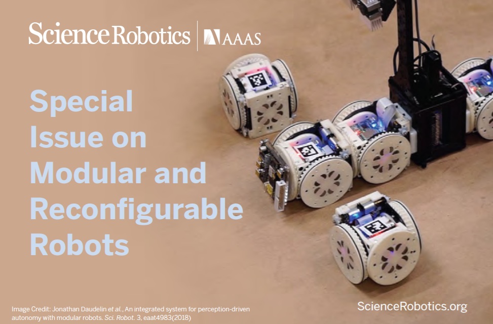 SciRobotics's tweet image. We are inviting submissions to Science #Robotics on the topic of Modular and Reconfigurable Robots.
The deadline for submission is 30th April 2025. Learn more: scim.ag/4iexYMl #ModularRobots #ReconfigurableRobots