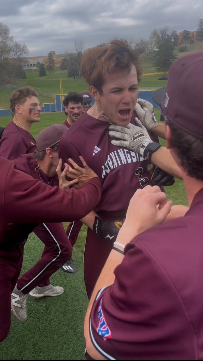 Final                   R    H   E
Mt Marty            7    9    1
Morningside     8    9    1

Hanson goes 123 in the top to give the Stangs a chance in the bottom!!! MUSTANGS WALK IT OFF IN THE BOTTOM ON A CROSETTI DOUBLE!!!