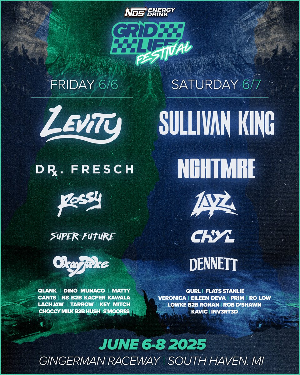 The countdown to GRIDLIFE Midwest 2025 just got real.

📆 Daily music lineup is out now
🎟️ Single Day Tickets launch this Friday
🔗  bit.ly/Midwest2025

#GRIDLIFE #GRIDLIFEMidwest